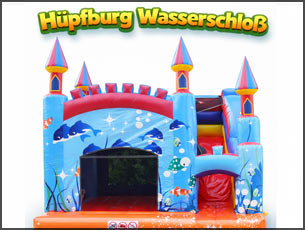 Wasserschloss Hüpfburg in Berlin mieten